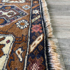 157 x 85 cm | Afghan Herati Baluch Rug (Old 1980) - Khorasan Rugs