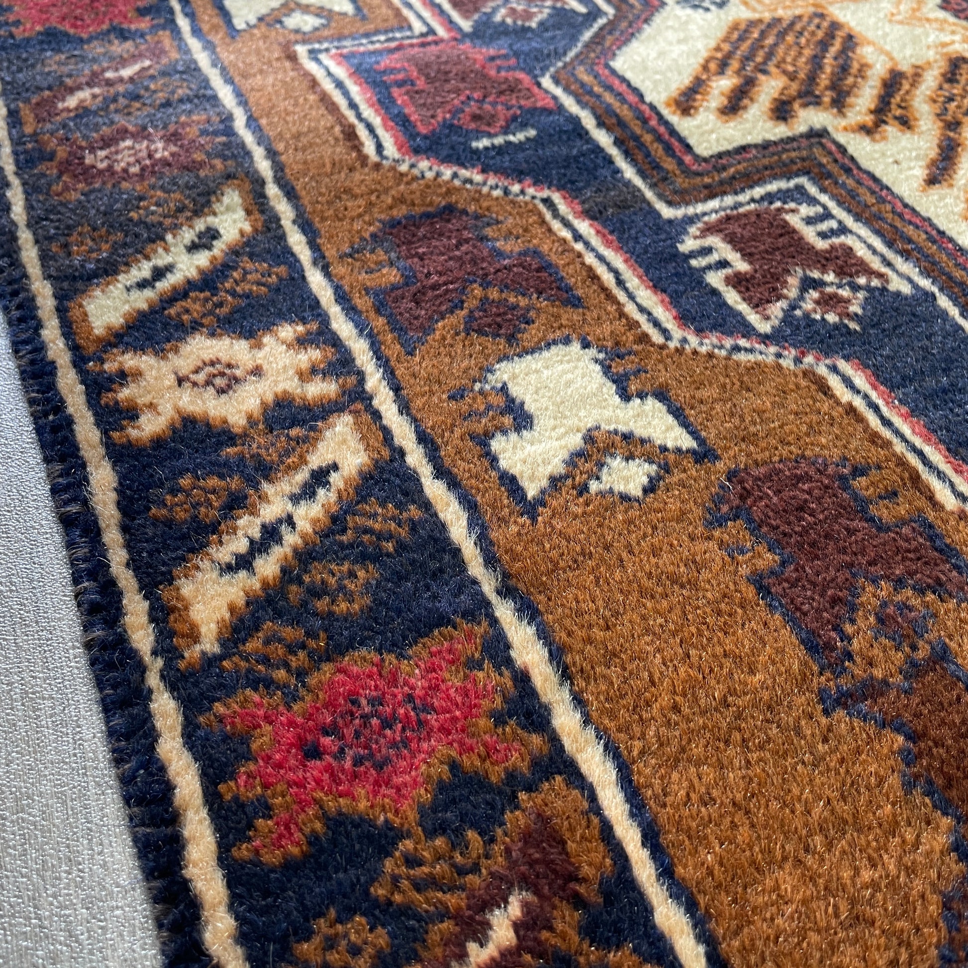 157 x 85 cm | Afghan Herati Baluch Rug (Old 1980)