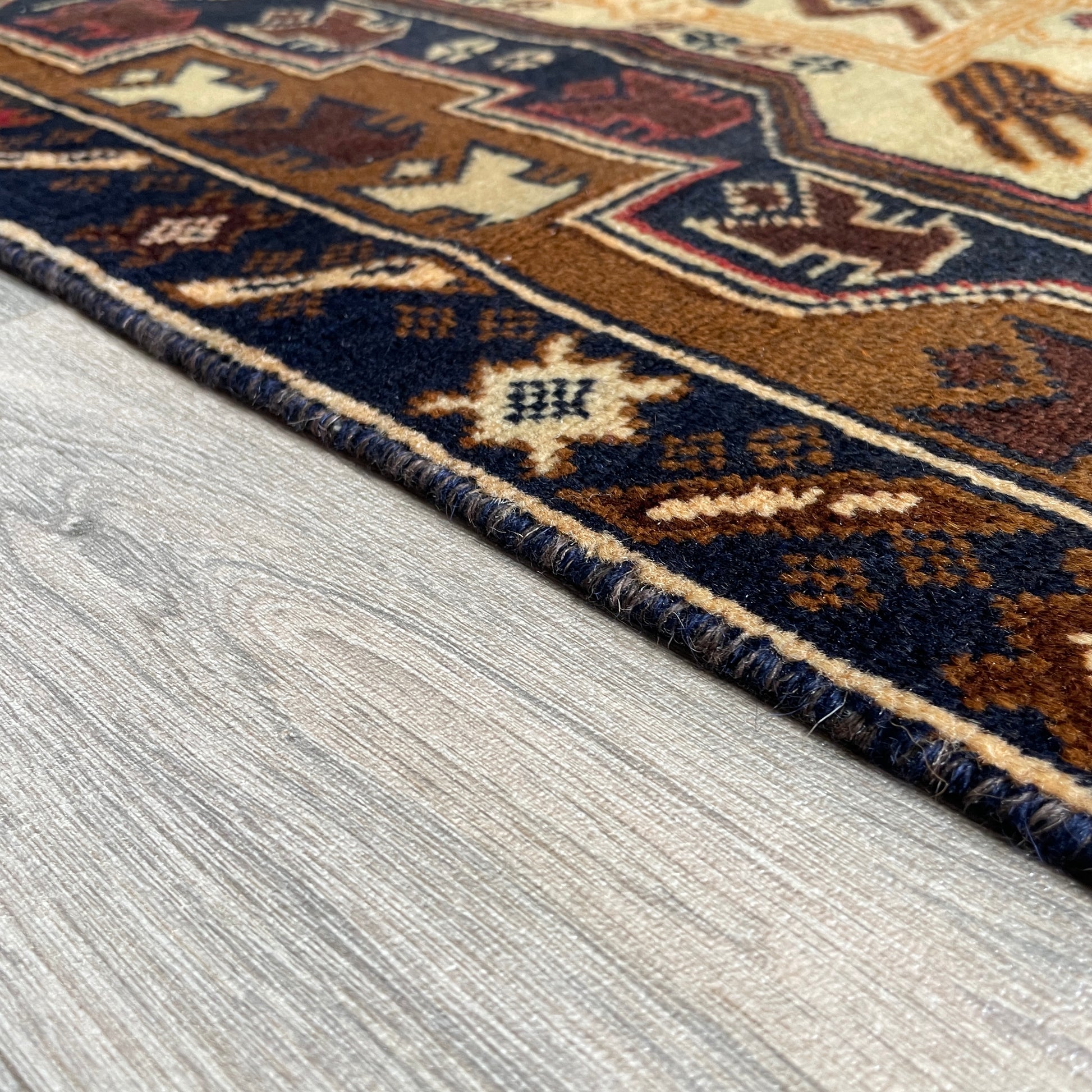 157 x 85 cm | Afghan Herati Baluch Rug (Old 1980)