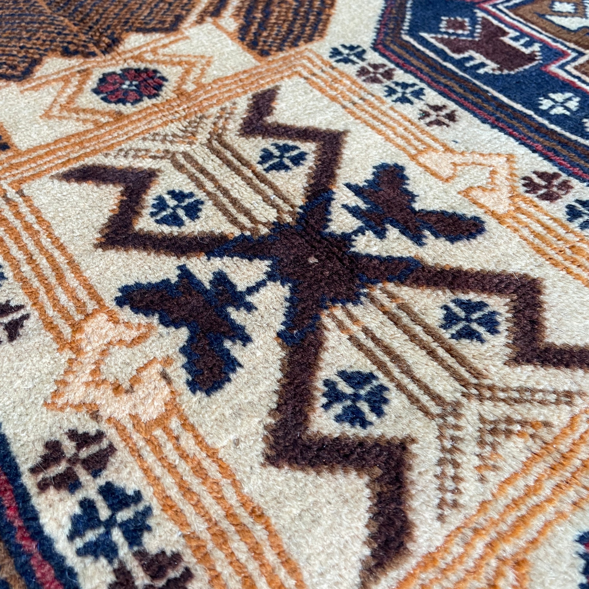 157 x 85 cm | Afghan Herati Baluch Rug (Old 1980)