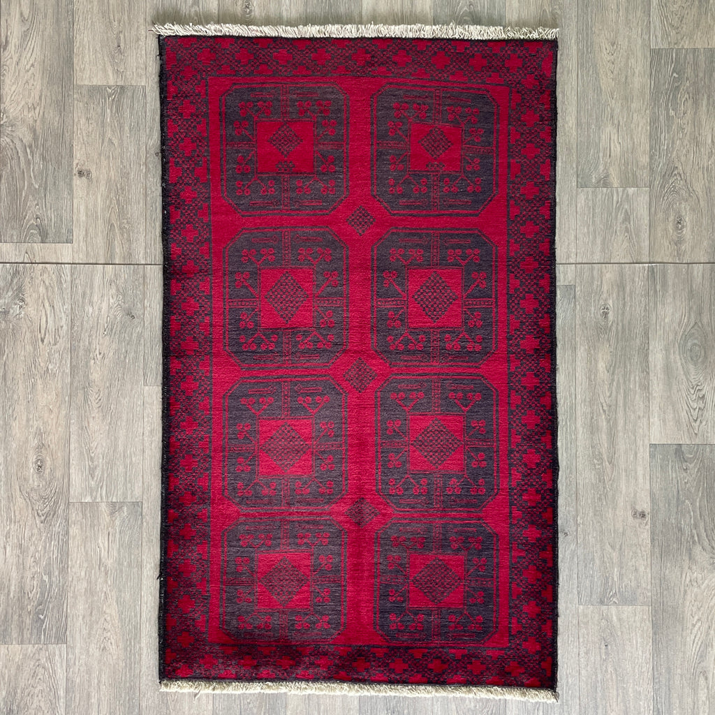154 x 91 cm | Afghan Ersari Baluch Rug (Old 1980)