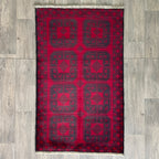 154 x 91 cm | Afghan Ersari Baluch Rug (Old 1980) - Khorasan Rugs