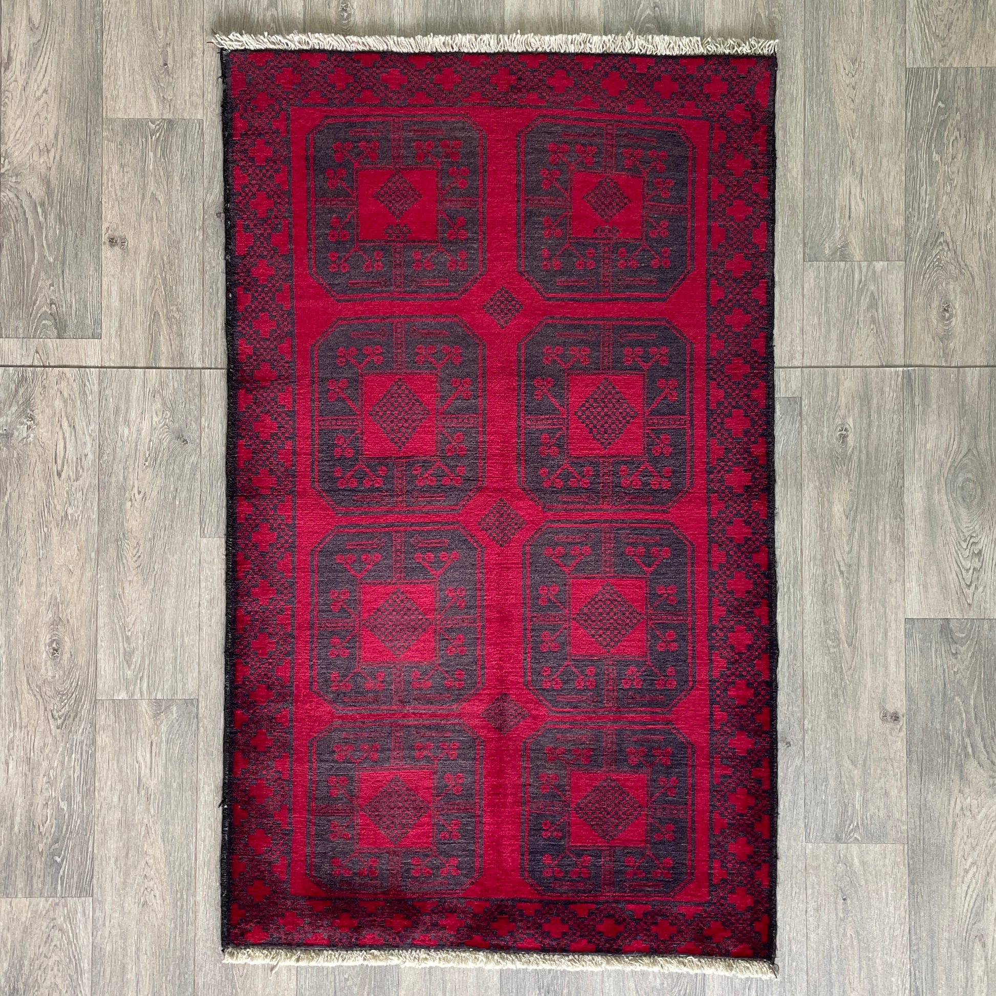 154 x 91 cm | Afghan Ersari Baluch Rug (Old 1980)