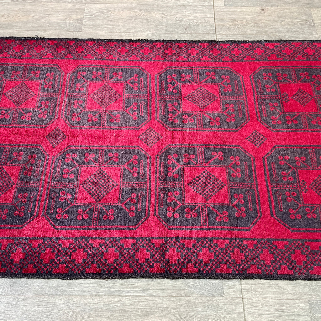 154 x 91 cm | Afghan Ersari Baluch Rug (Old 1980)
