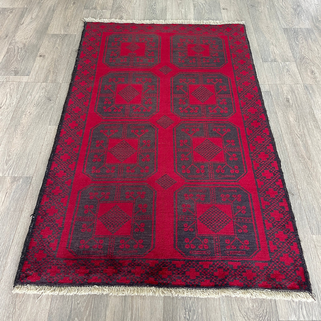 154 x 91 cm | Afghan Ersari Baluch Rug (Old 1980)