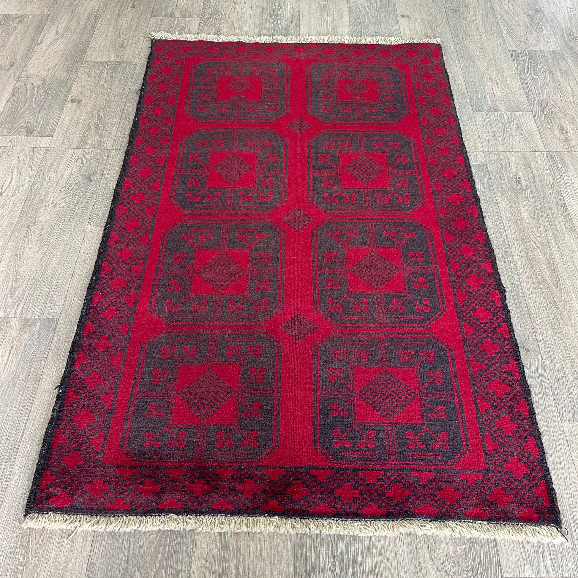 154 x 91 cm | Afghan Ersari Baluch Rug (Old 1980)