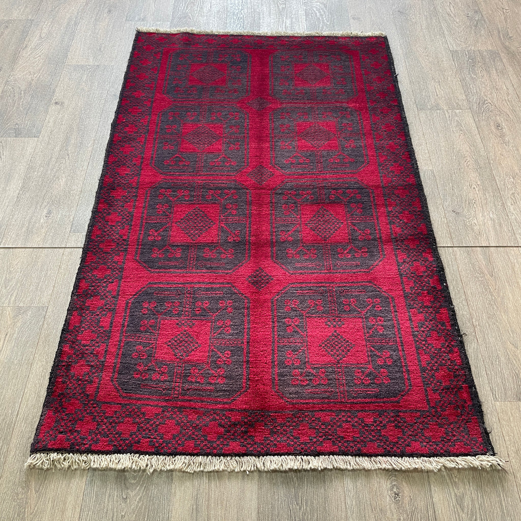 154 x 91 cm | Afghan Ersari Baluch Rug (Old 1980)