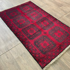 154 x 91 cm | Afghan Ersari Baluch Rug (Old 1980) - Khorasan Rugs