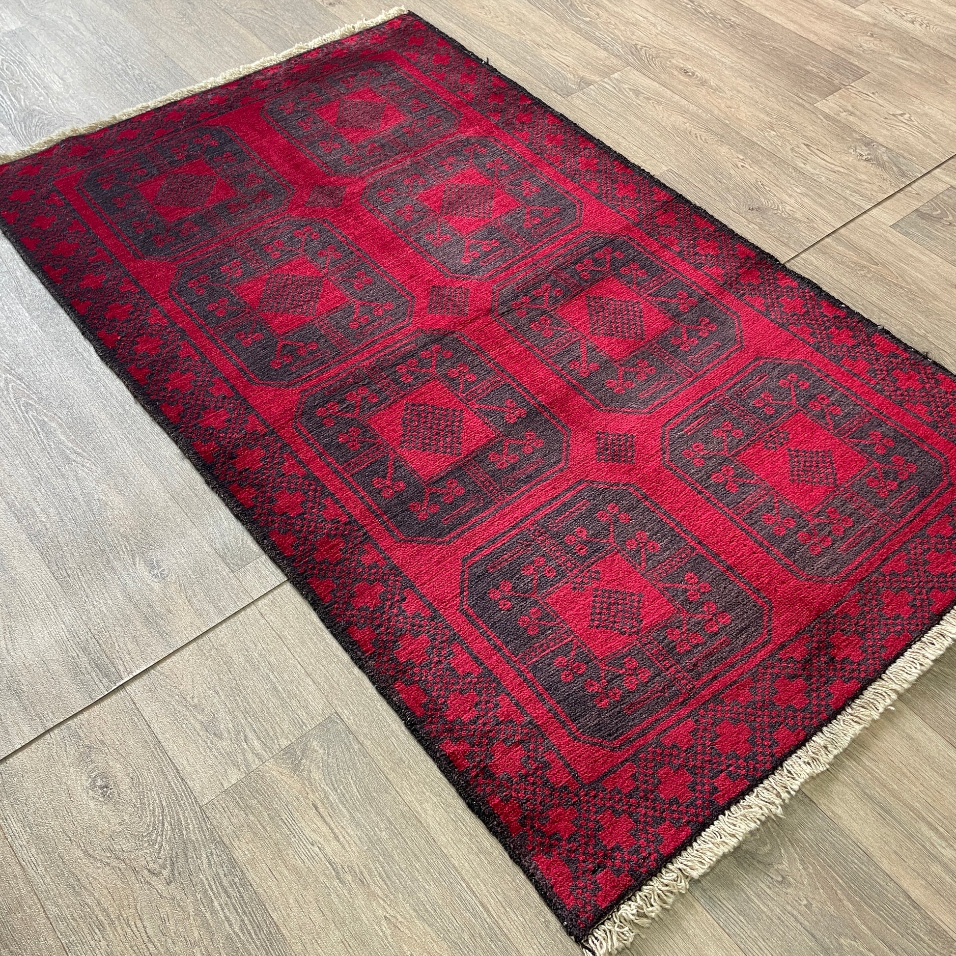 154 x 91 cm | Afghan Ersari Baluch Rug (Old 1980)