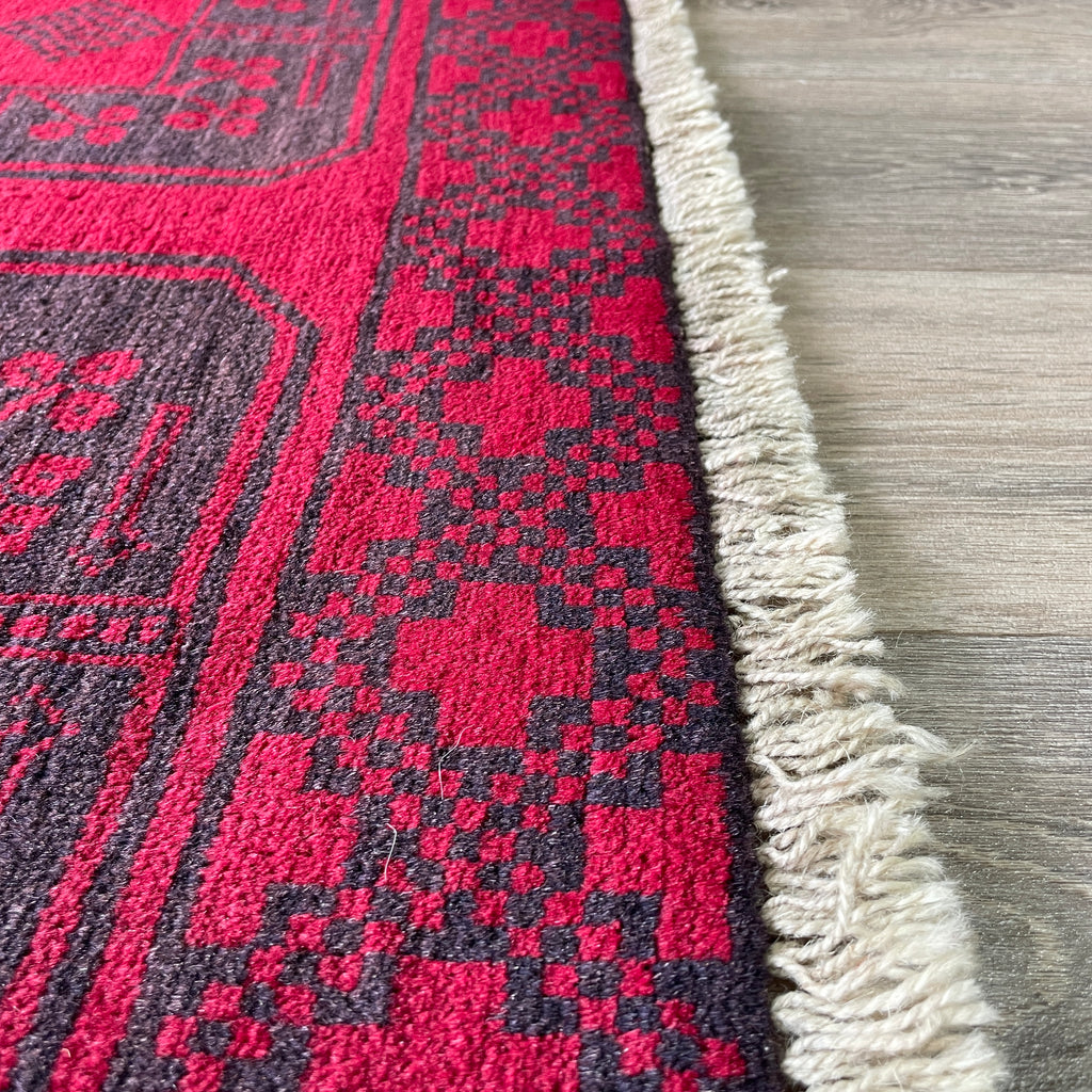 154 x 91 cm | Afghan Ersari Baluch Rug (Old 1980)
