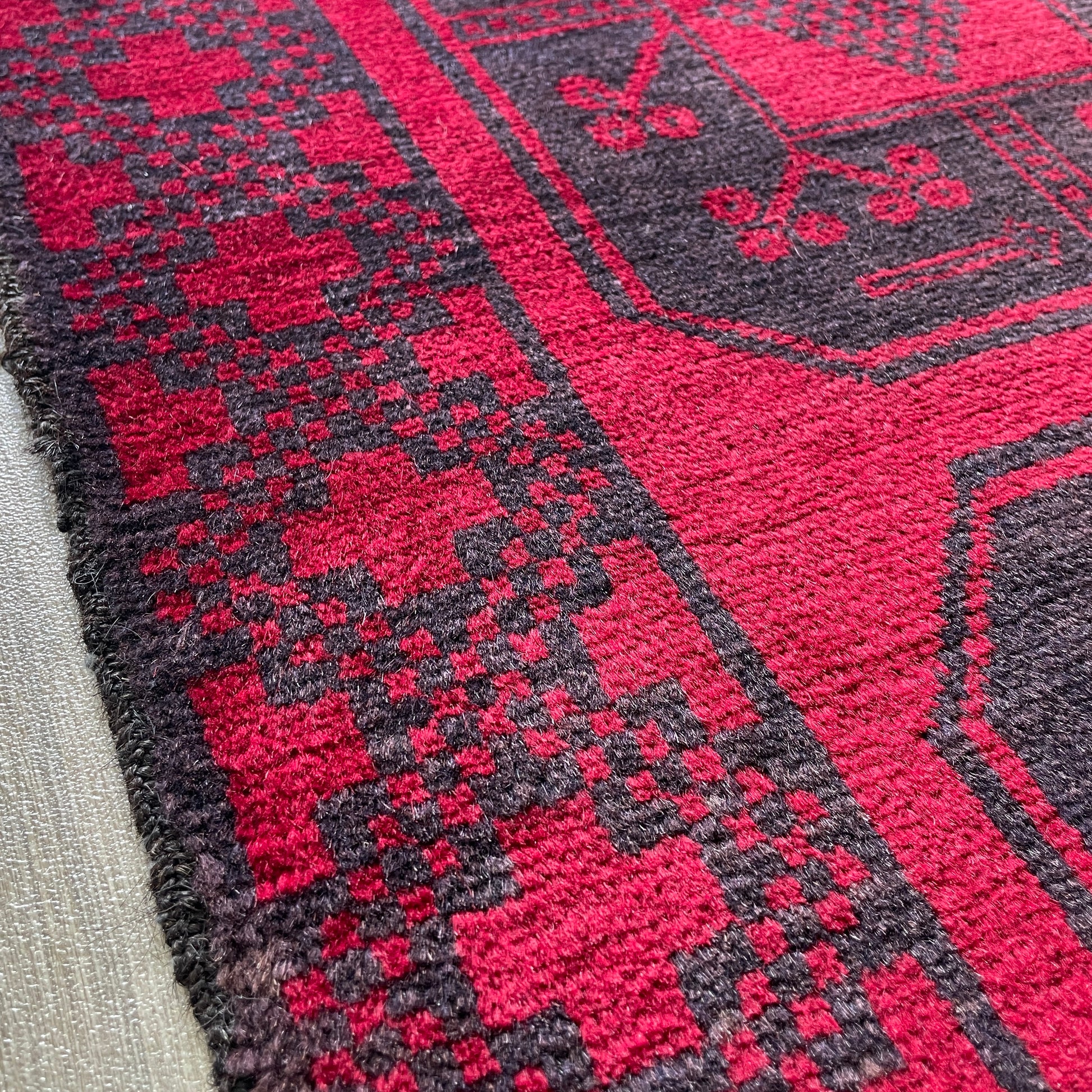 154 x 91 cm | Afghan Ersari Baluch Rug (Old 1980)