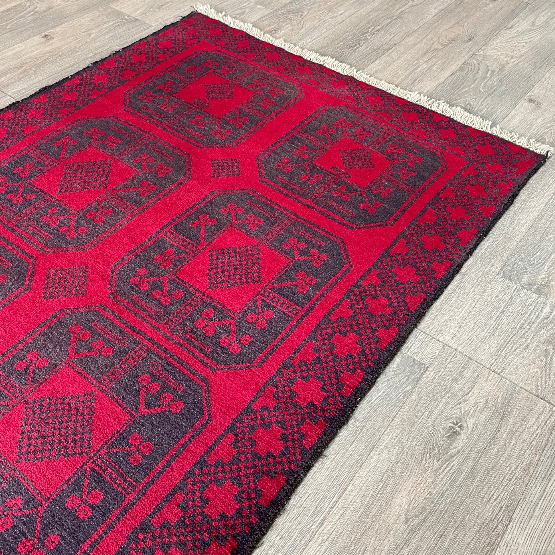 154 x 91 cm | Afghan Ersari Baluch Rug (Old 1980)