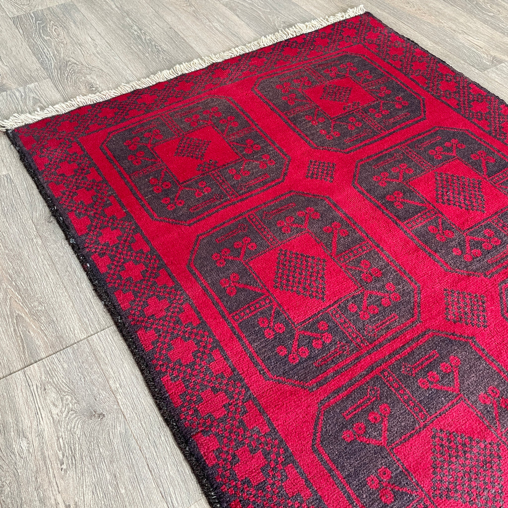 154 x 91 cm | Afghan Ersari Baluch Rug (Old 1980)