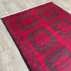 154 x 91 cm | Afghan Ersari Baluch Rug (Old 1980) - Khorasan Rugs