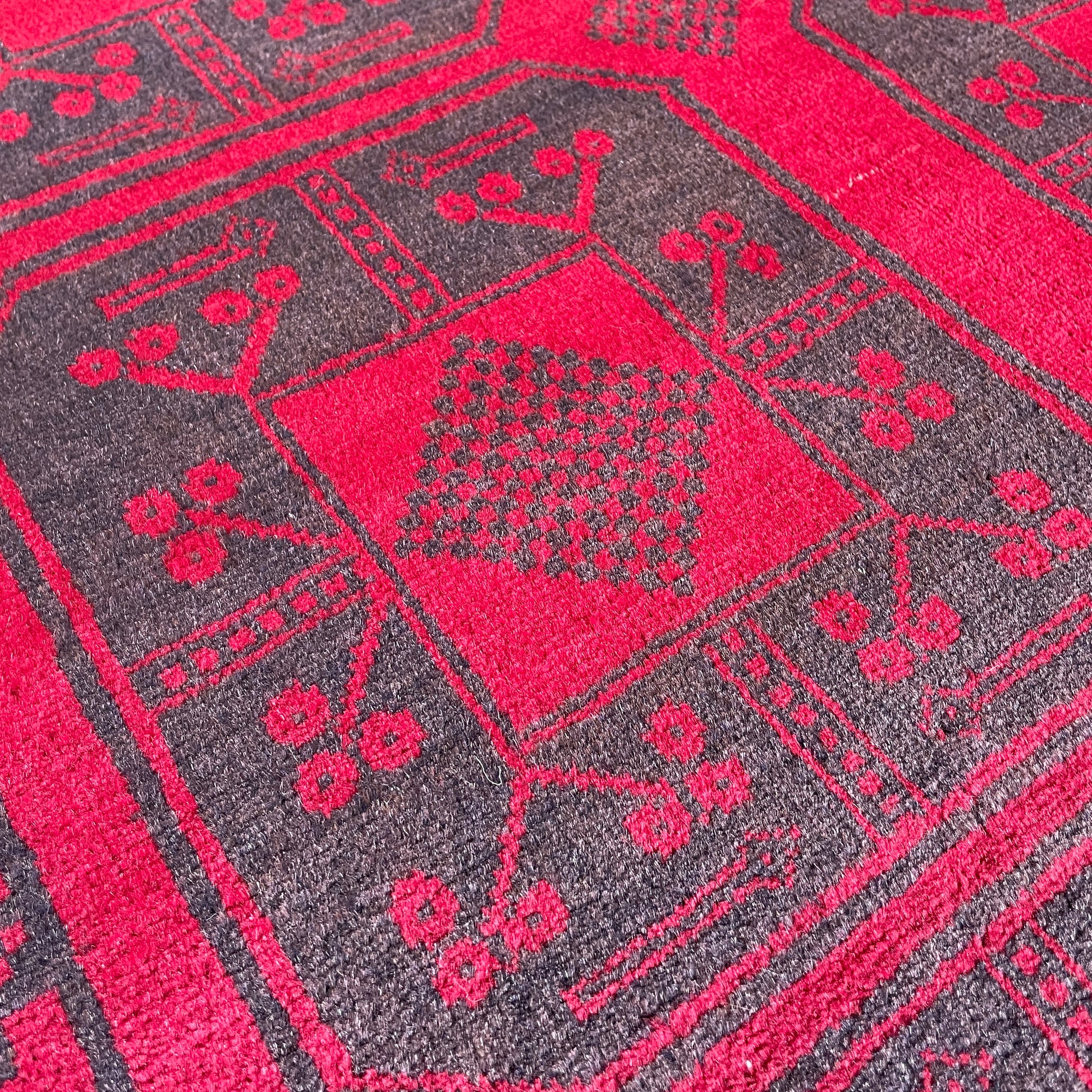154 x 91 cm | Afghan Ersari Baluch Rug (Old 1980)