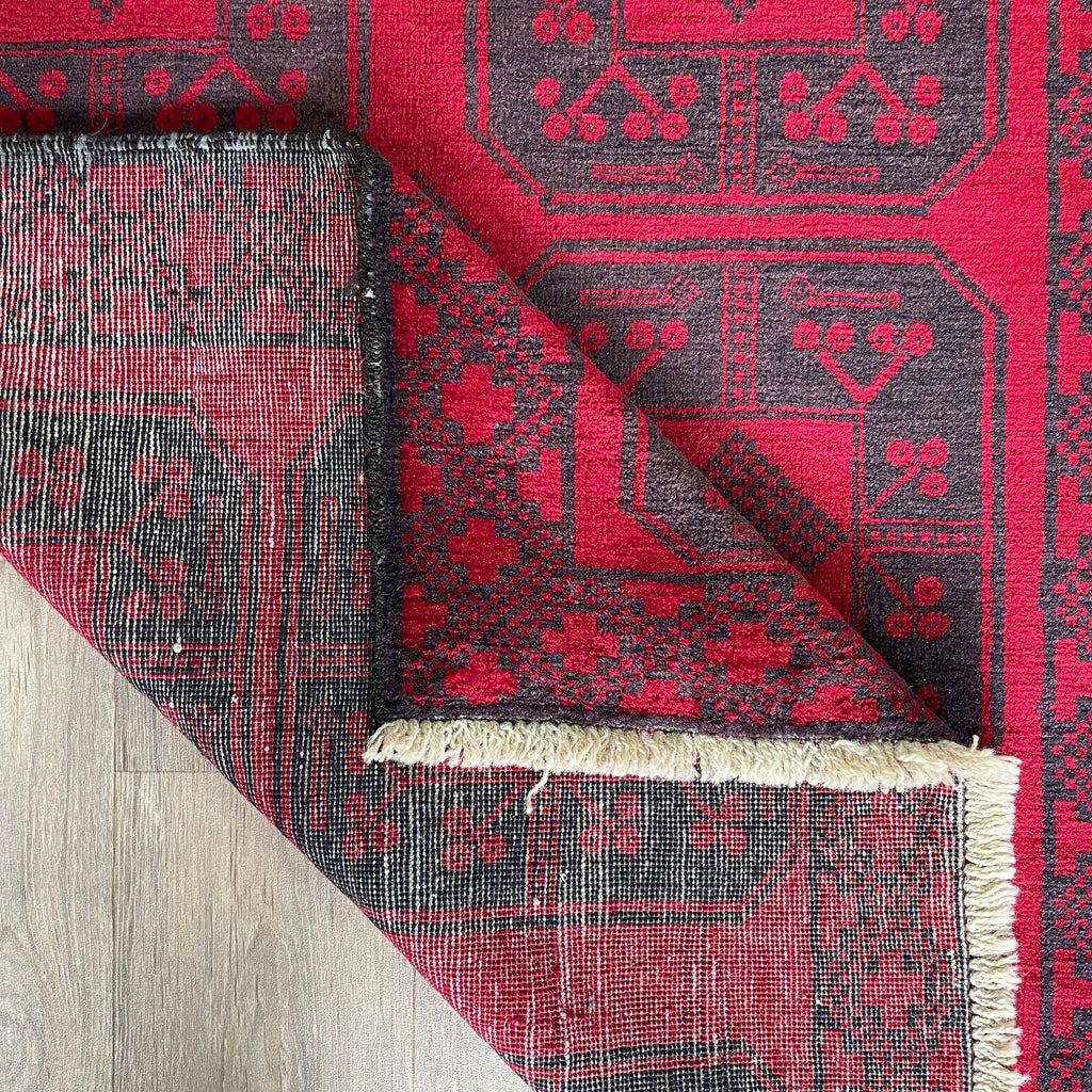 154 x 91 cm | Afghan Ersari Baluch Rug (Old 1980)