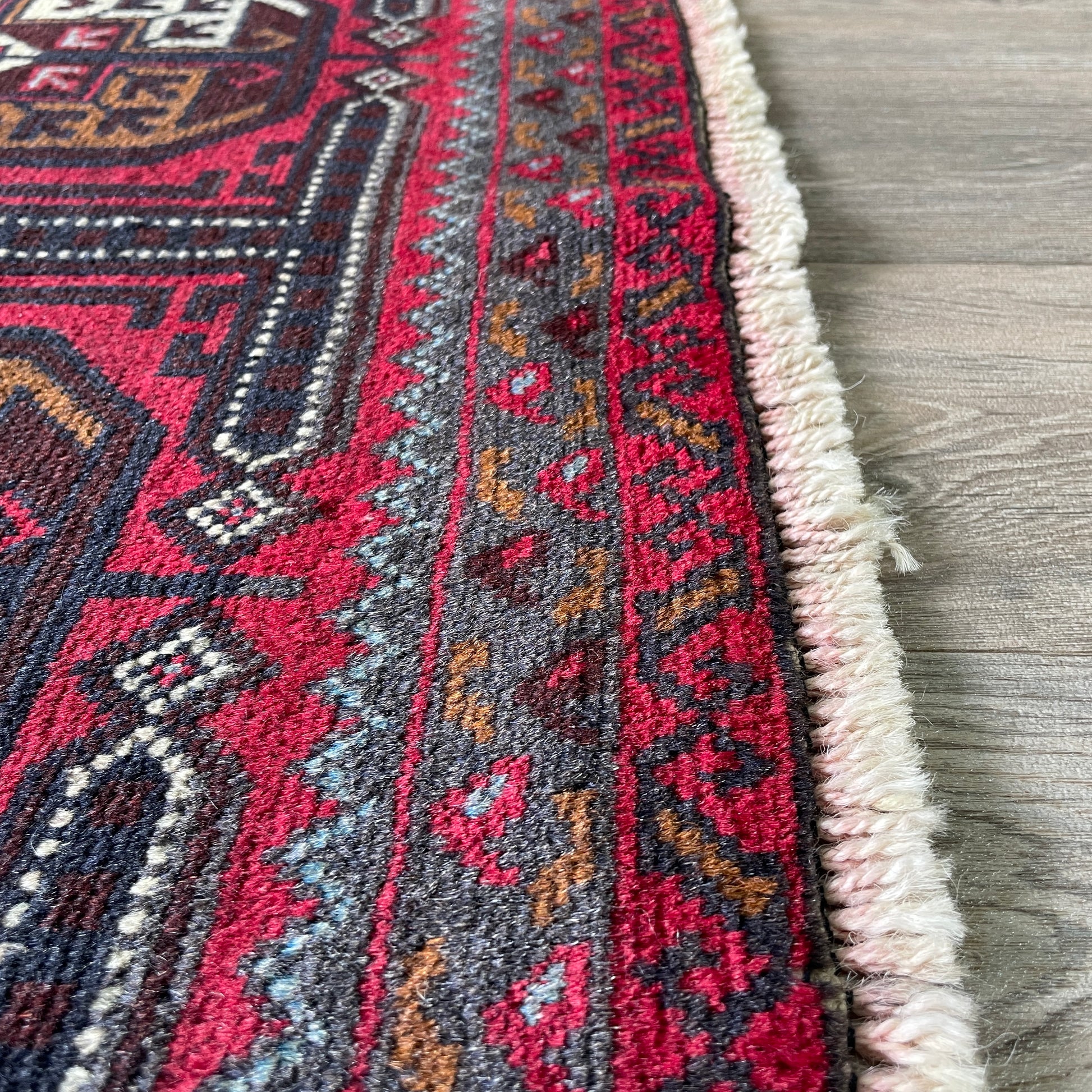 153 x 86 cm | Afghan Herati Baluch Rug (Old 1980)