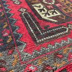 153 x 86 cm | Afghan Herati Baluch Rug (Old 1980) - Khorasan Rugs