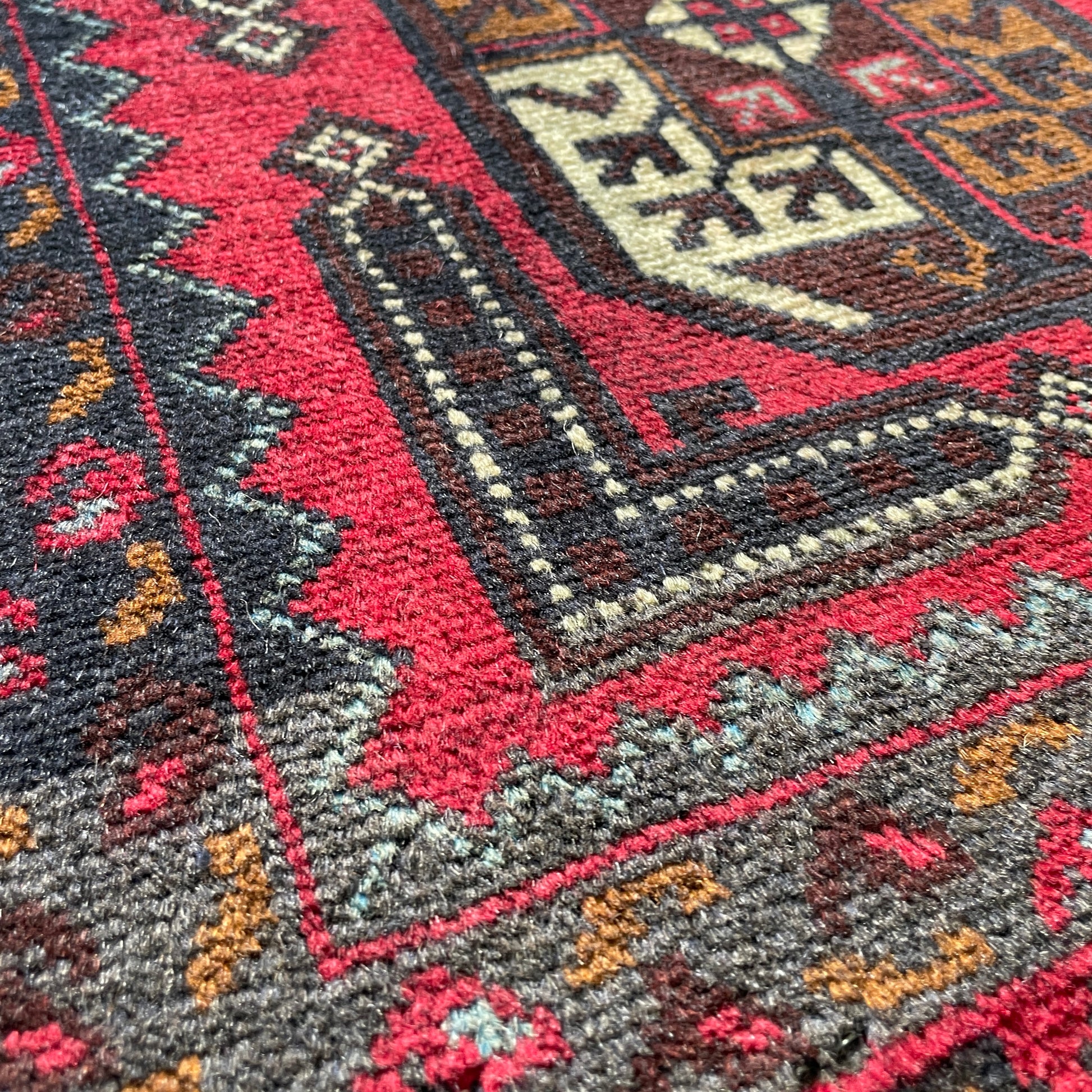 153 x 86 cm | Afghan Herati Baluch Rug (Old 1980)