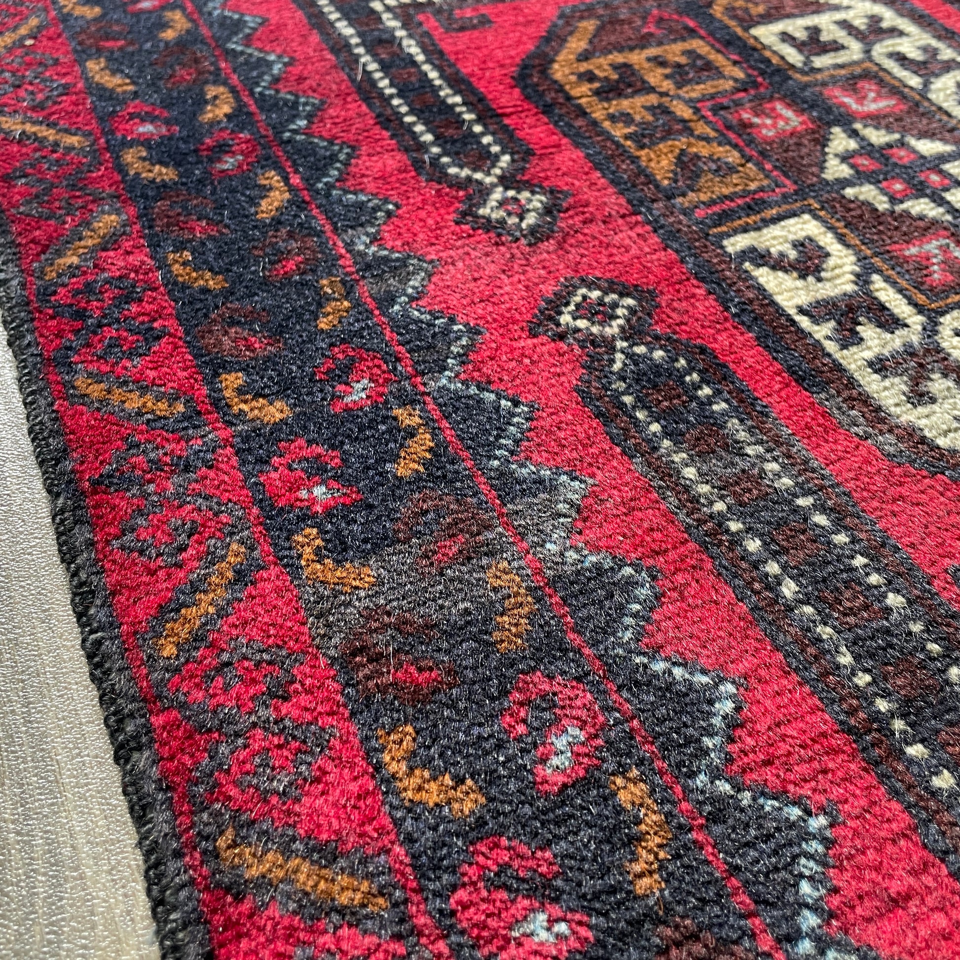 153 x 86 cm | Afghan Herati Baluch Rug (Old 1980)