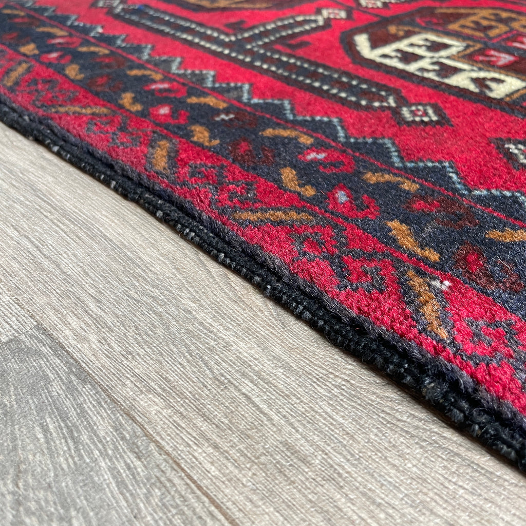 153 x 86 cm | Afghan Herati Baluch Rug (Old 1980)