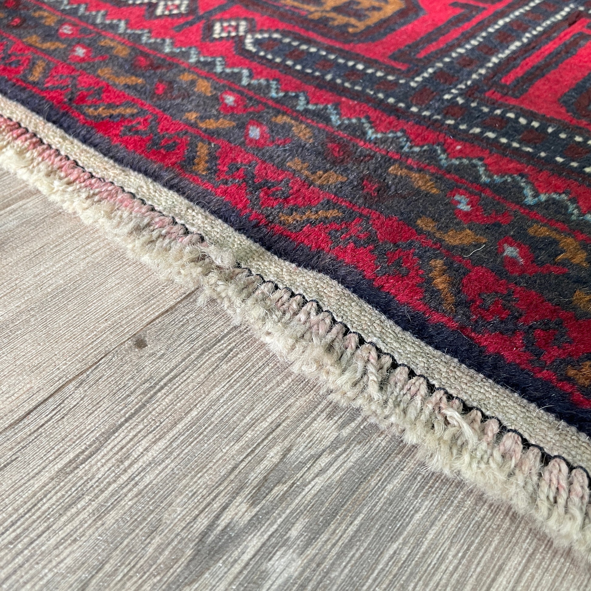 153 x 86 cm | Afghan Herati Baluch Rug (Old 1980)