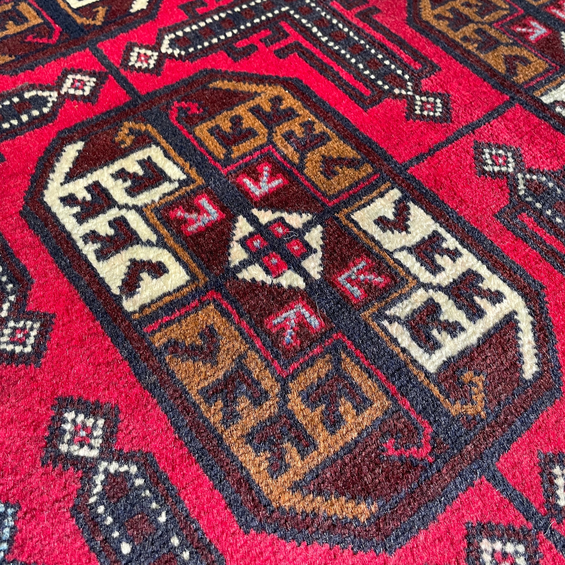 153 x 86 cm | Afghan Herati Baluch Rug (Old 1980)
