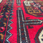 153 x 86 cm | Afghan Herati Baluch Rug (Old 1980) - Khorasan Rugs