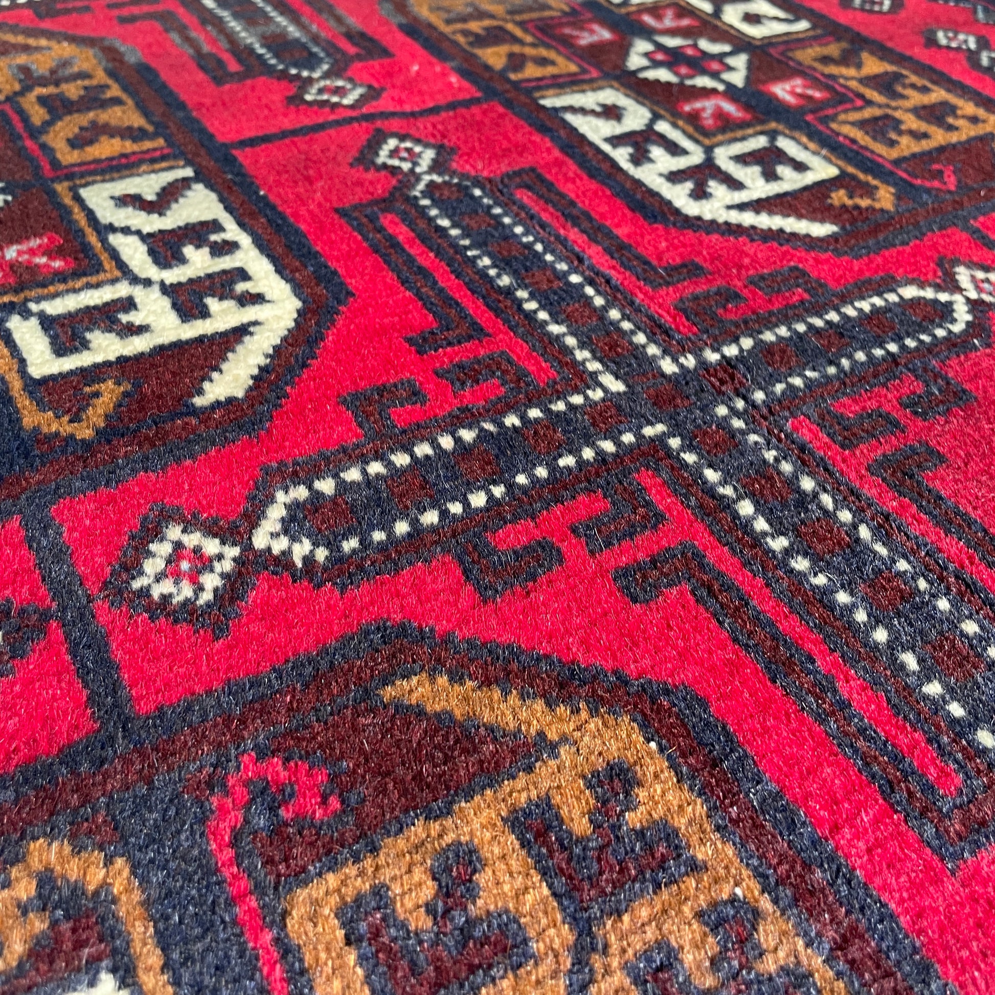 153 x 86 cm | Afghan Herati Baluch Rug (Old 1980)