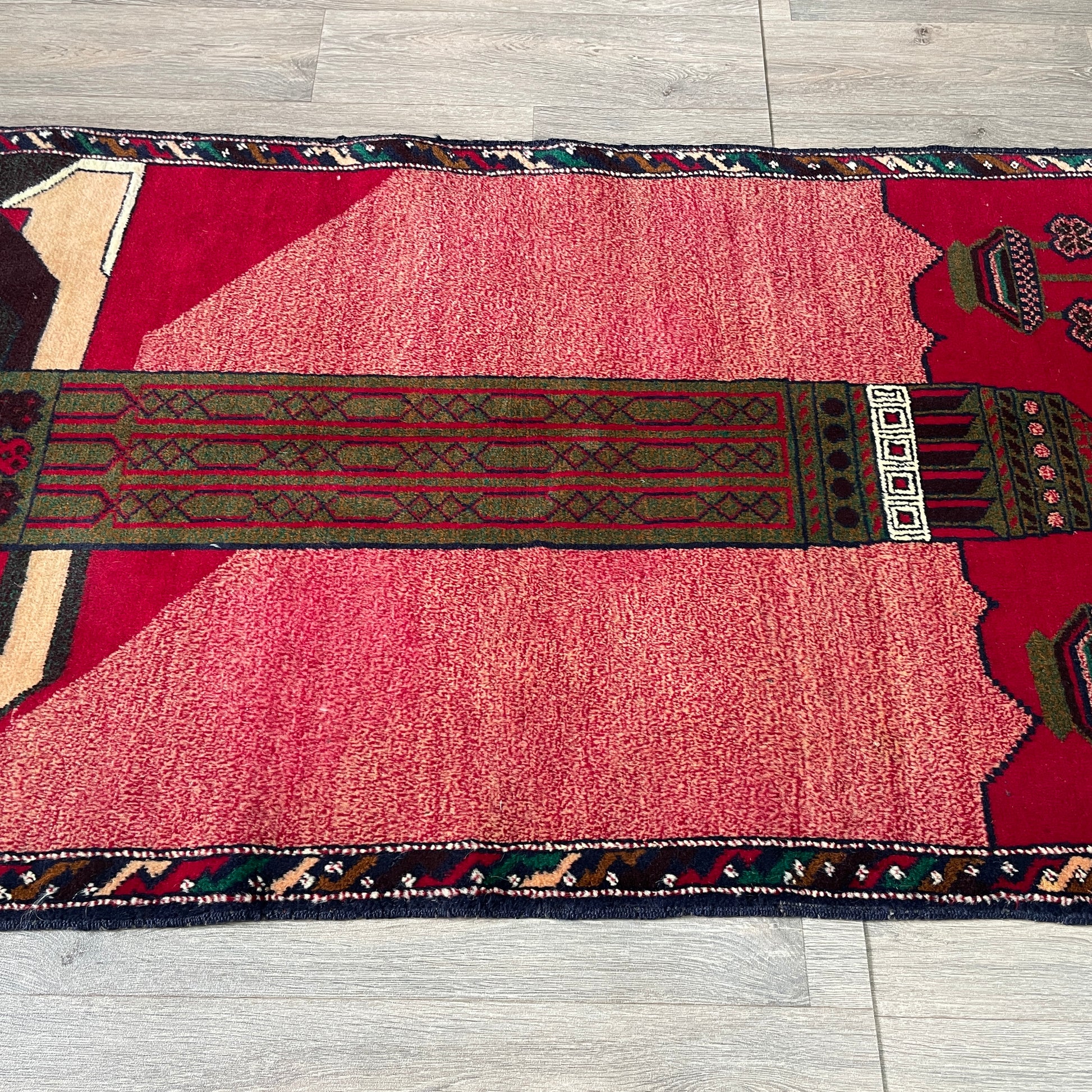 152 x 88 cm | Afghan Herati Baluch Rug (Old 1980)