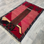 152 x 88 cm | Afghan Herati Baluch Rug (Old 1980) - Khorasan Rugs