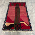 152 x 88 cm | Afghan Herati Baluch Rug (Old 1980) - Khorasan Rugs