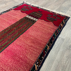 152 x 88 cm | Afghan Herati Baluch Rug (Old 1980) - Khorasan Rugs