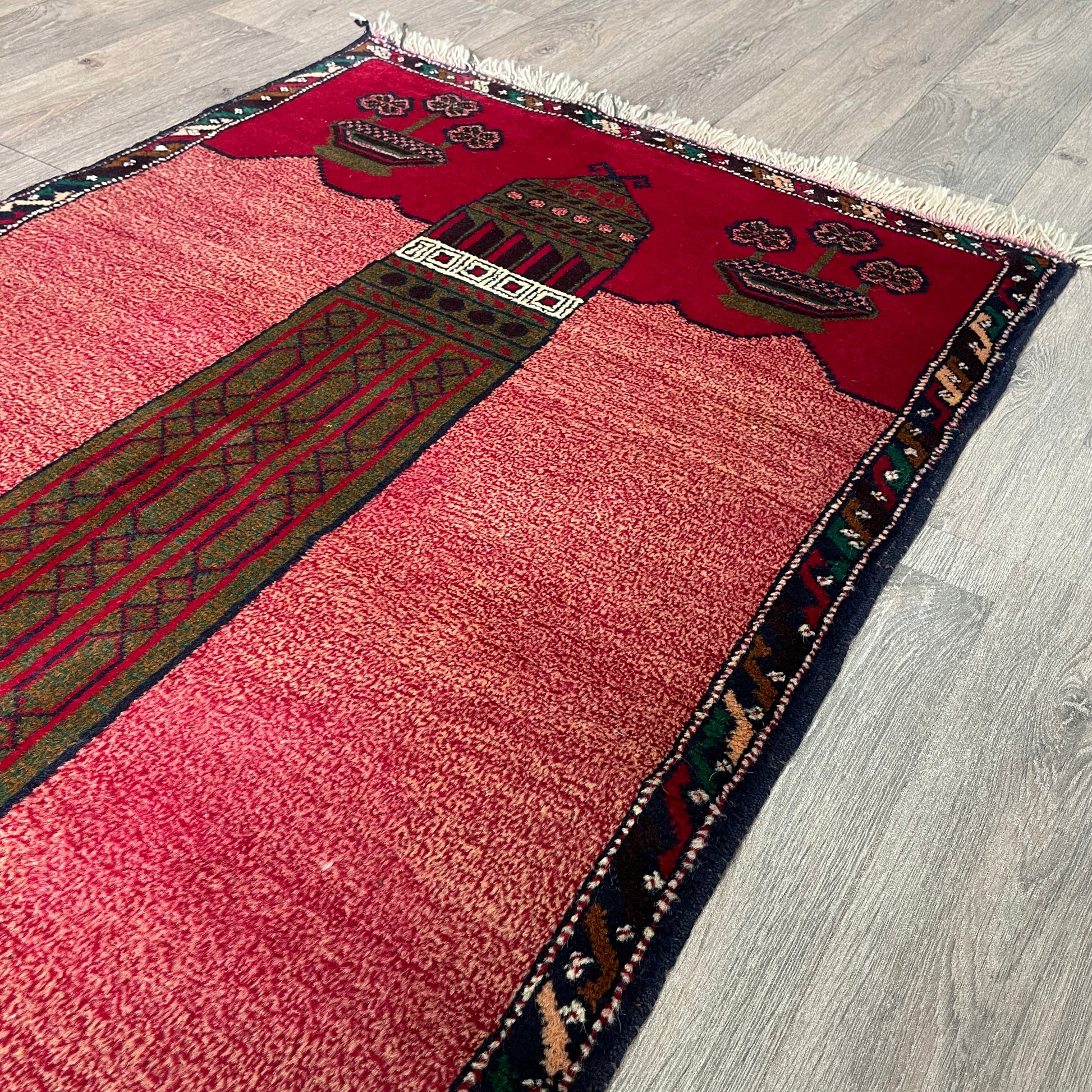 152 x 88 cm | Afghan Herati Baluch Rug (Old 1980)