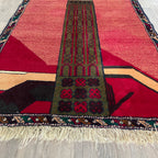 152 x 88 cm | Afghan Herati Baluch Rug (Old 1980) - Khorasan Rugs