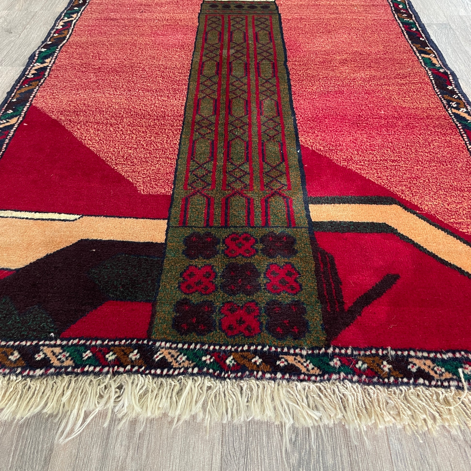 152 x 88 cm | Afghan Herati Baluch Rug (Old 1980)