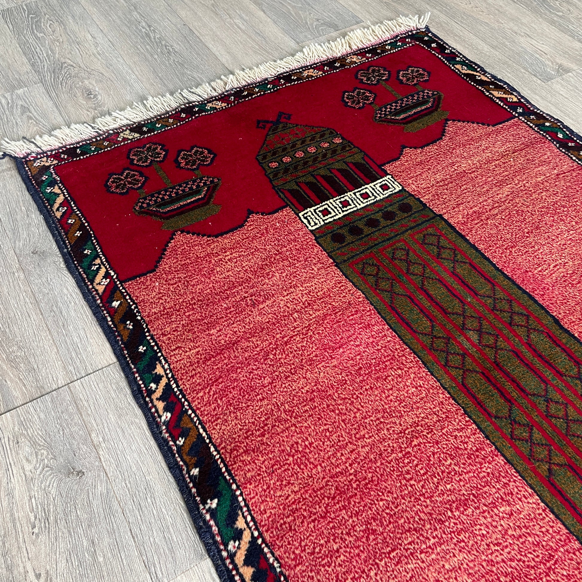 152 x 88 cm | Afghan Herati Baluch Rug (Old 1980)