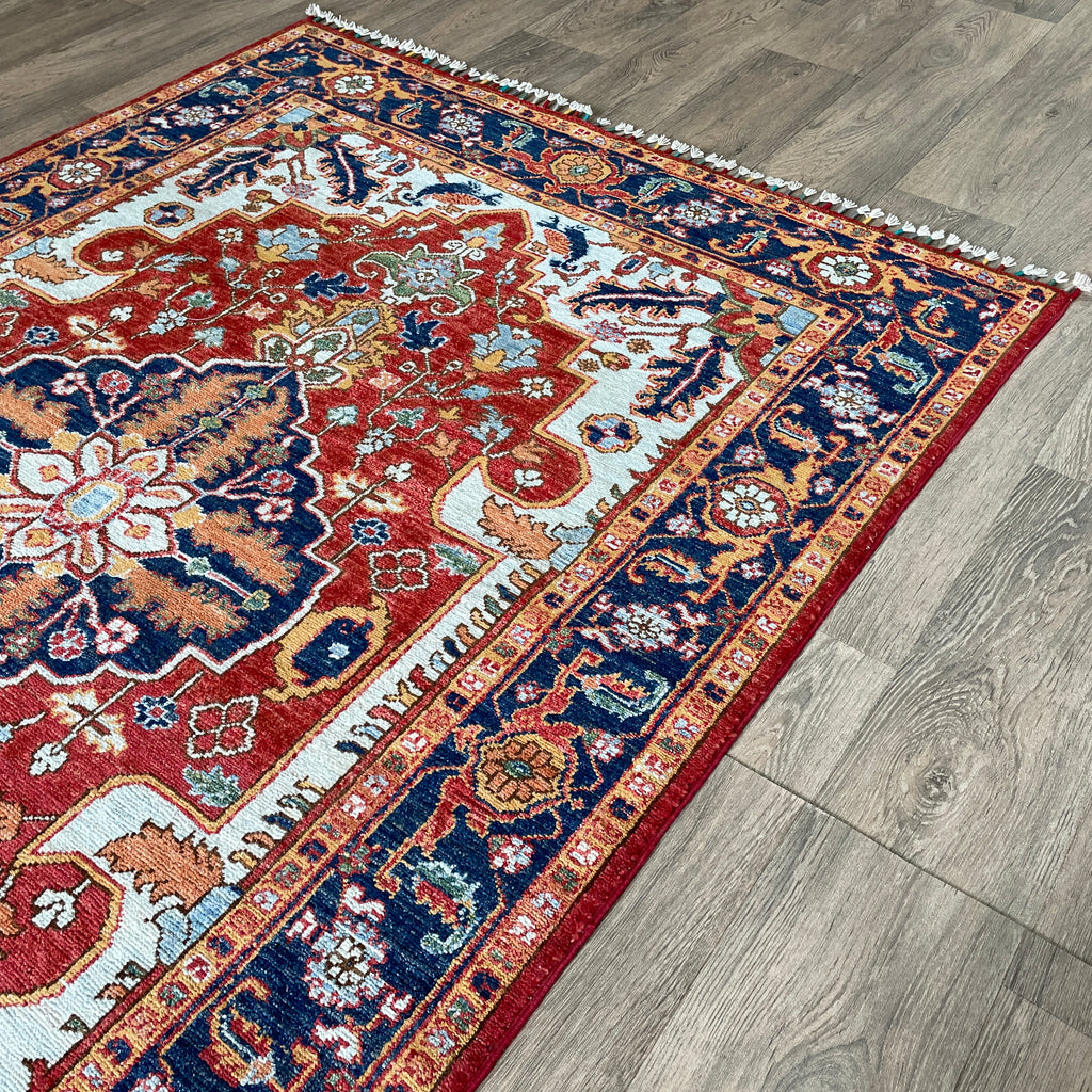 183 x 121 cm | Afghan Heriz Rug