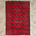 Vintage Afghan Aqcha Rug c. 1970