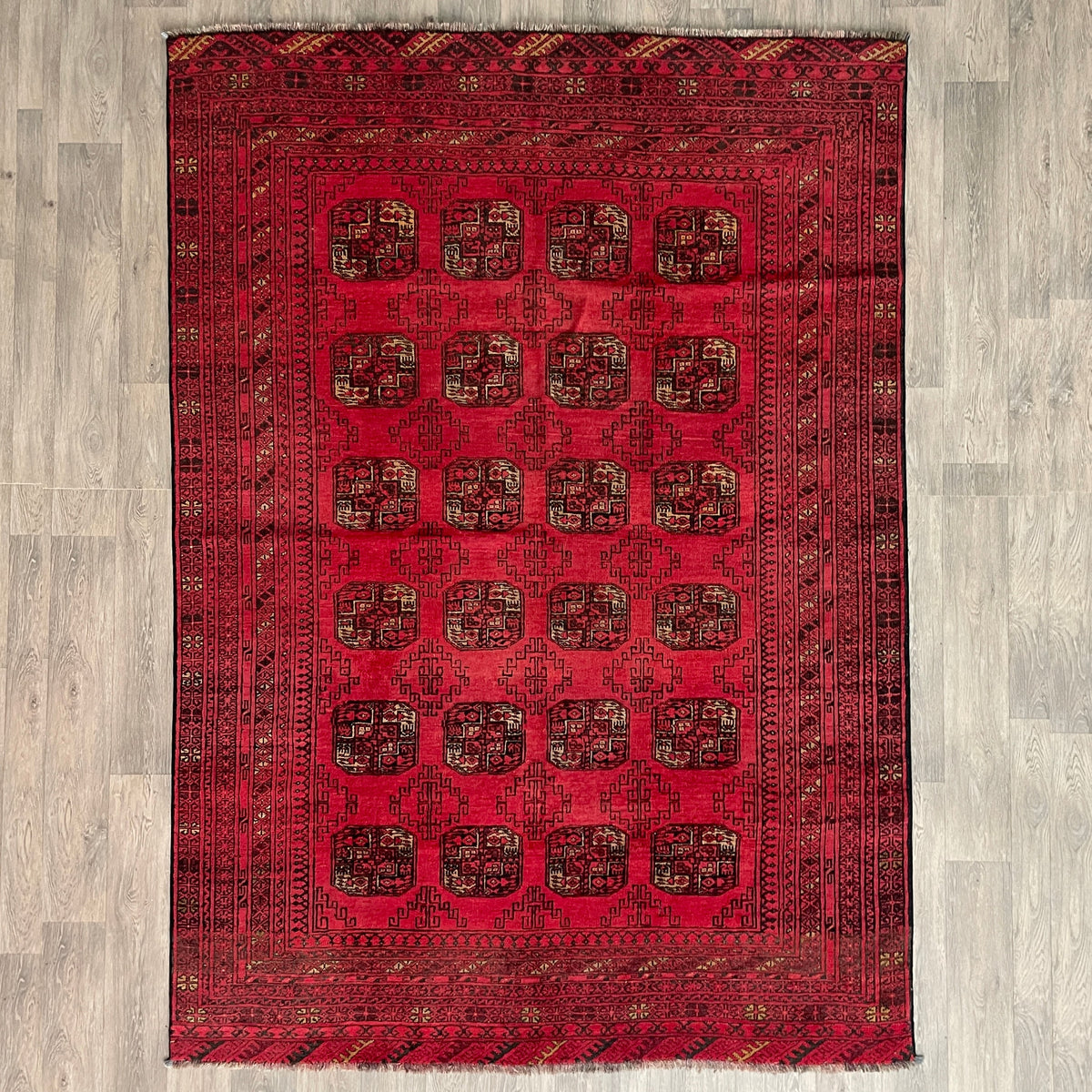 Vintage Afghan Aqcha Rug c. 1970