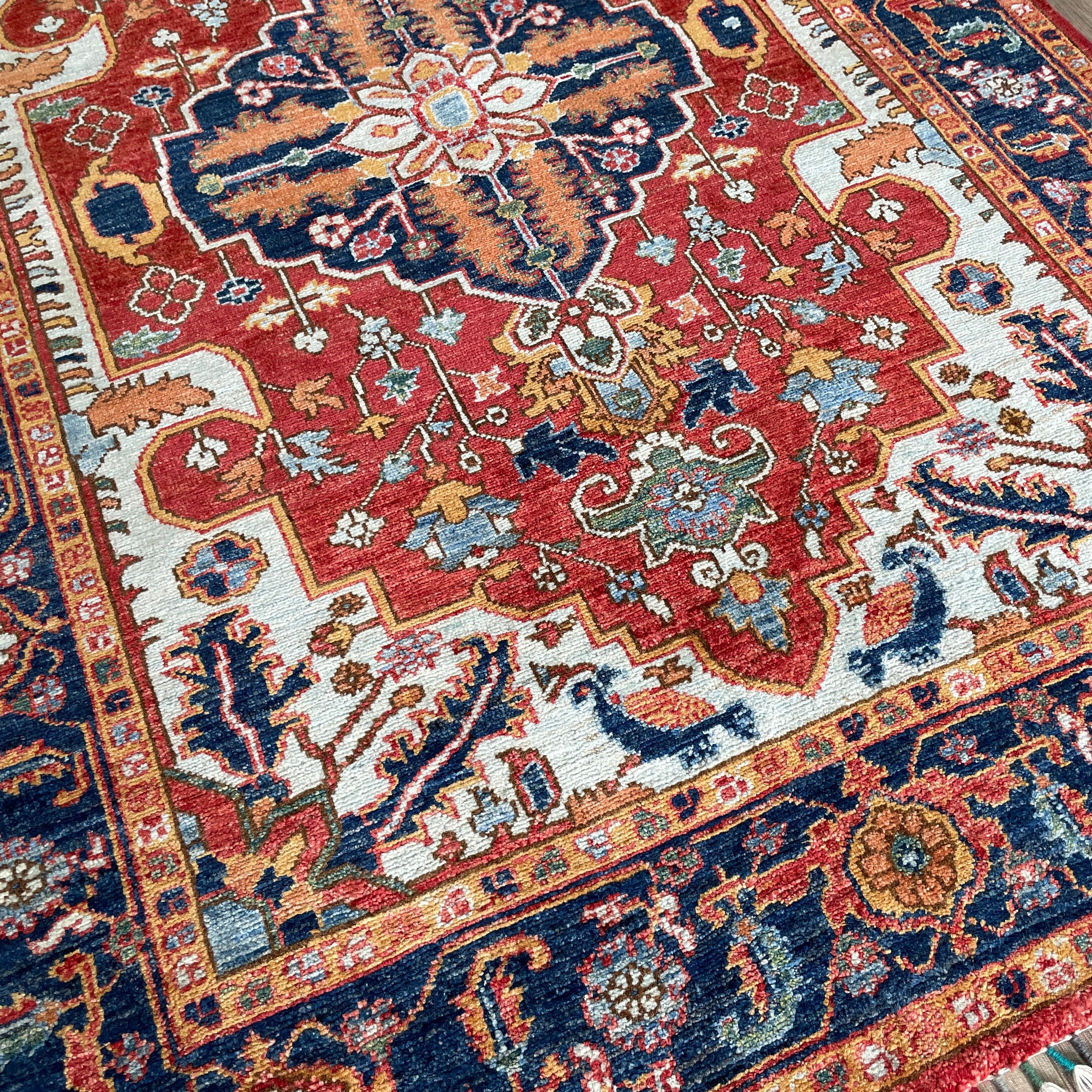 183 x 121 cm | Afghan Heriz Rug - Khorasan Rugs
