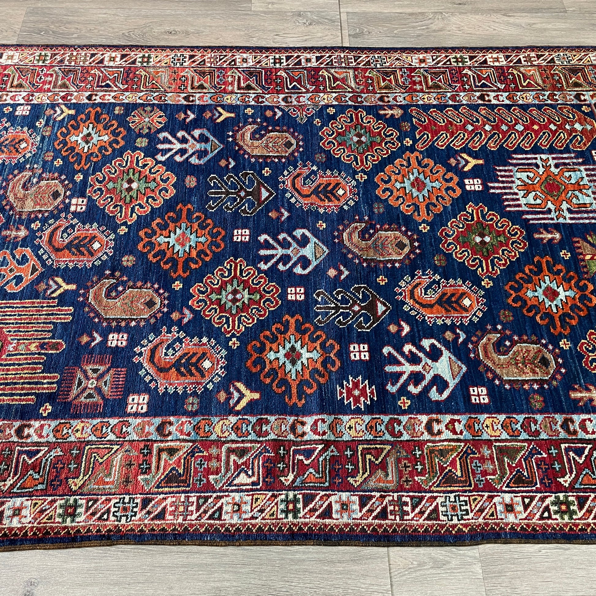 204 x 126 cm | Afghan Caucasian Shirvan Rug