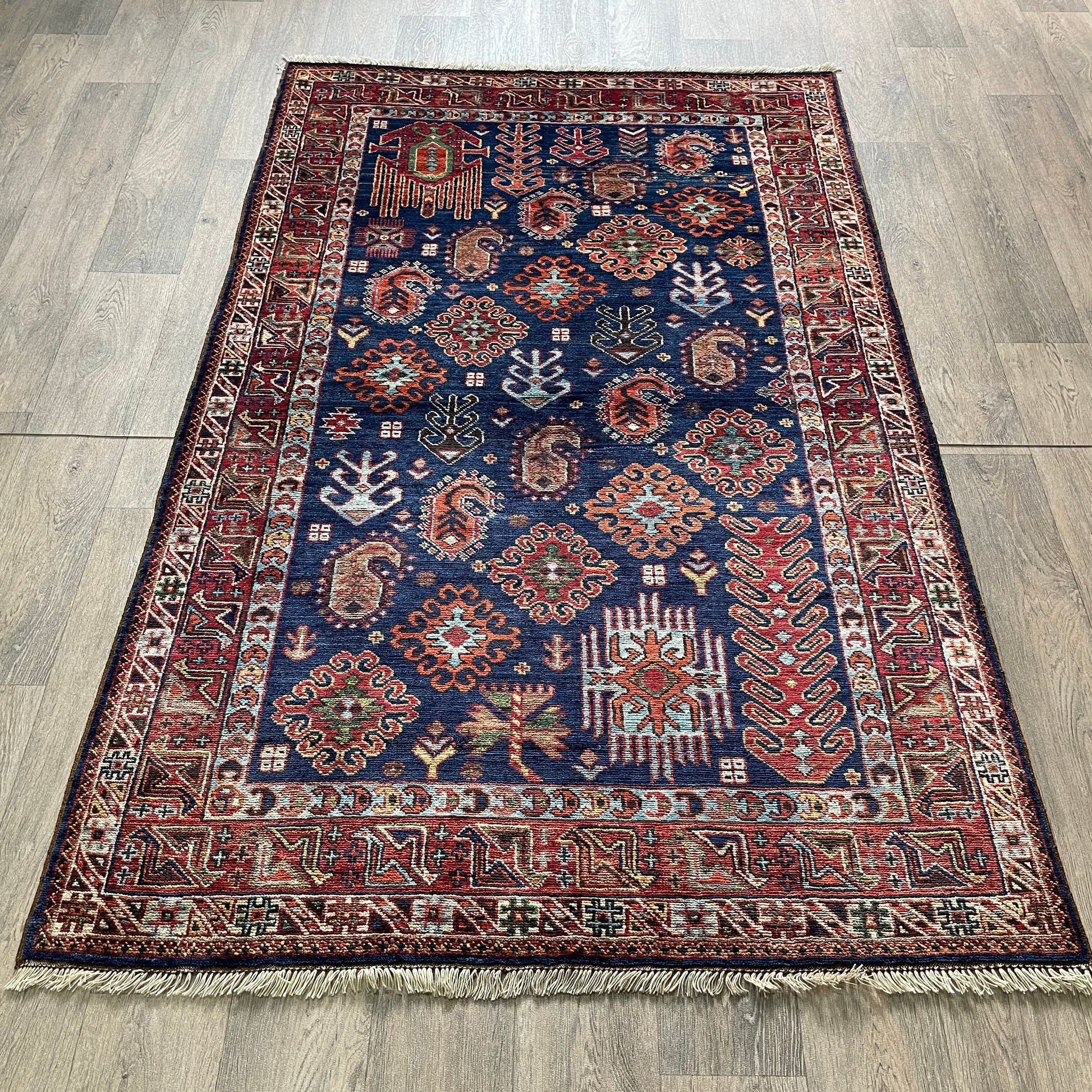204 x 126 cm | Afghan Caucasian Shirvan Rug