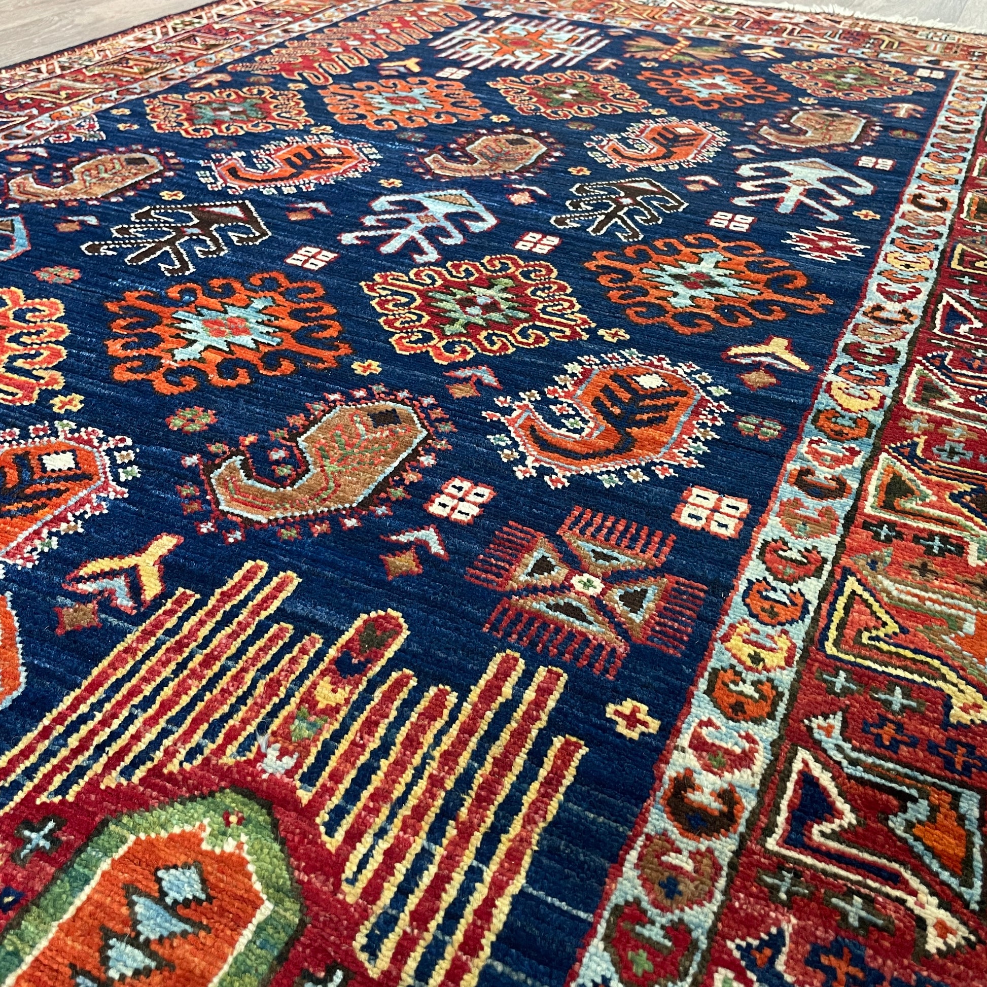 204 x 126 cm | Afghan Caucasian Shirvan Rug