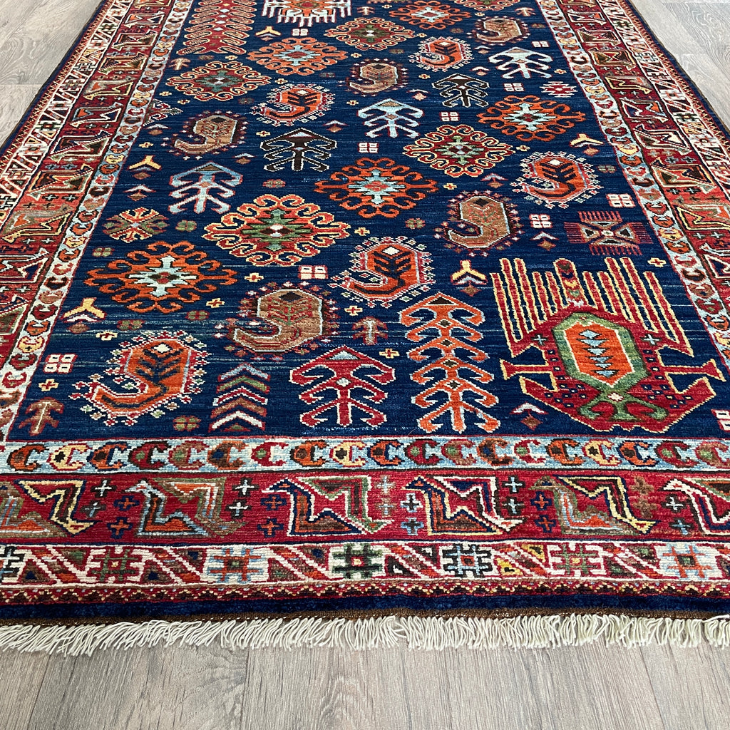 204 x 126 cm | Afghan Caucasian Shirvan Rug