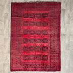 Vintage Afghan Aqcha Rug c. 1970