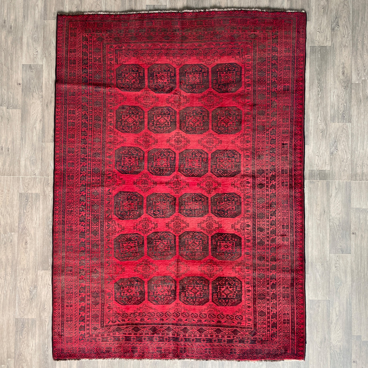 Vintage Afghan Aqcha Rug c. 1970
