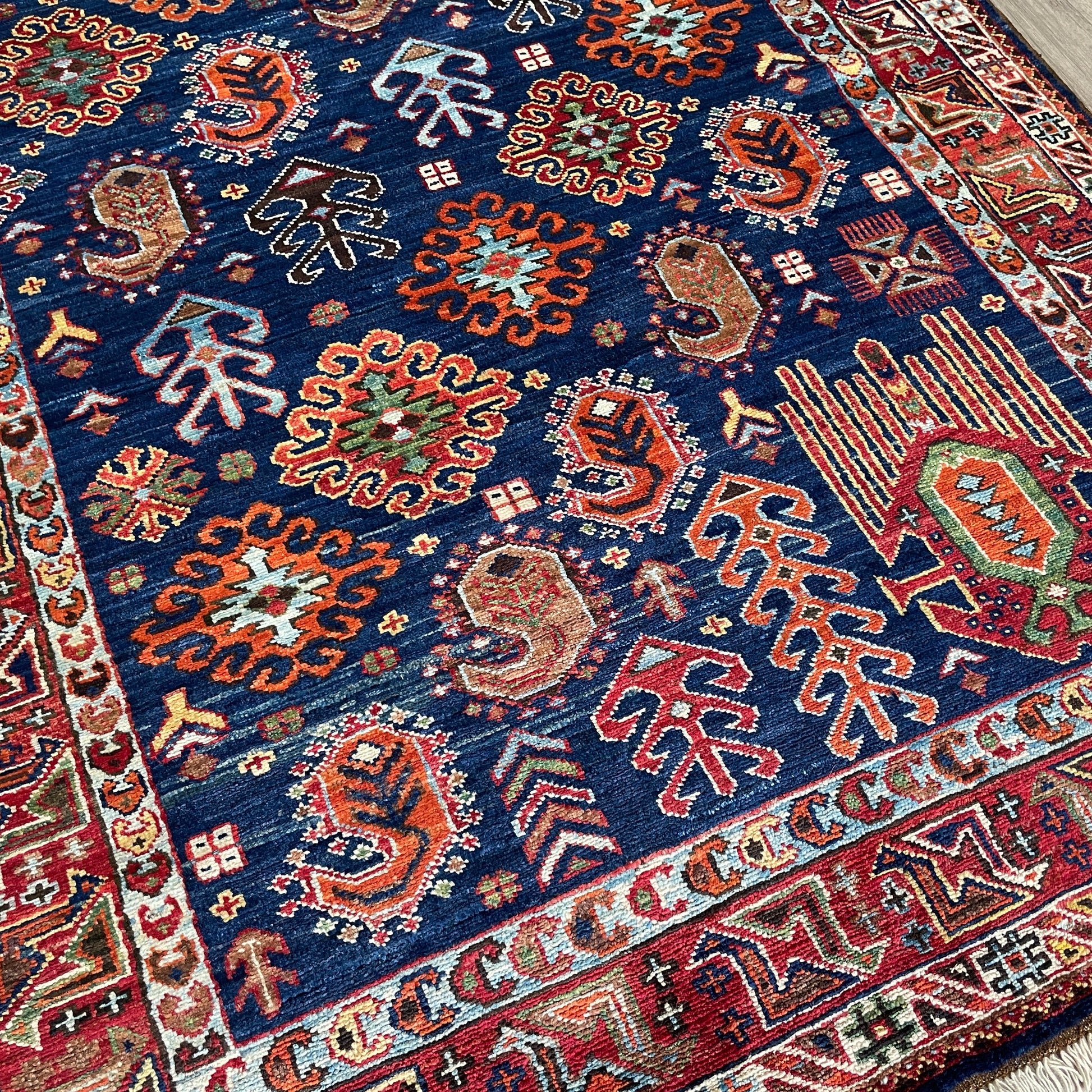 204 x 126 cm | Afghan Caucasian Shirvan Rug