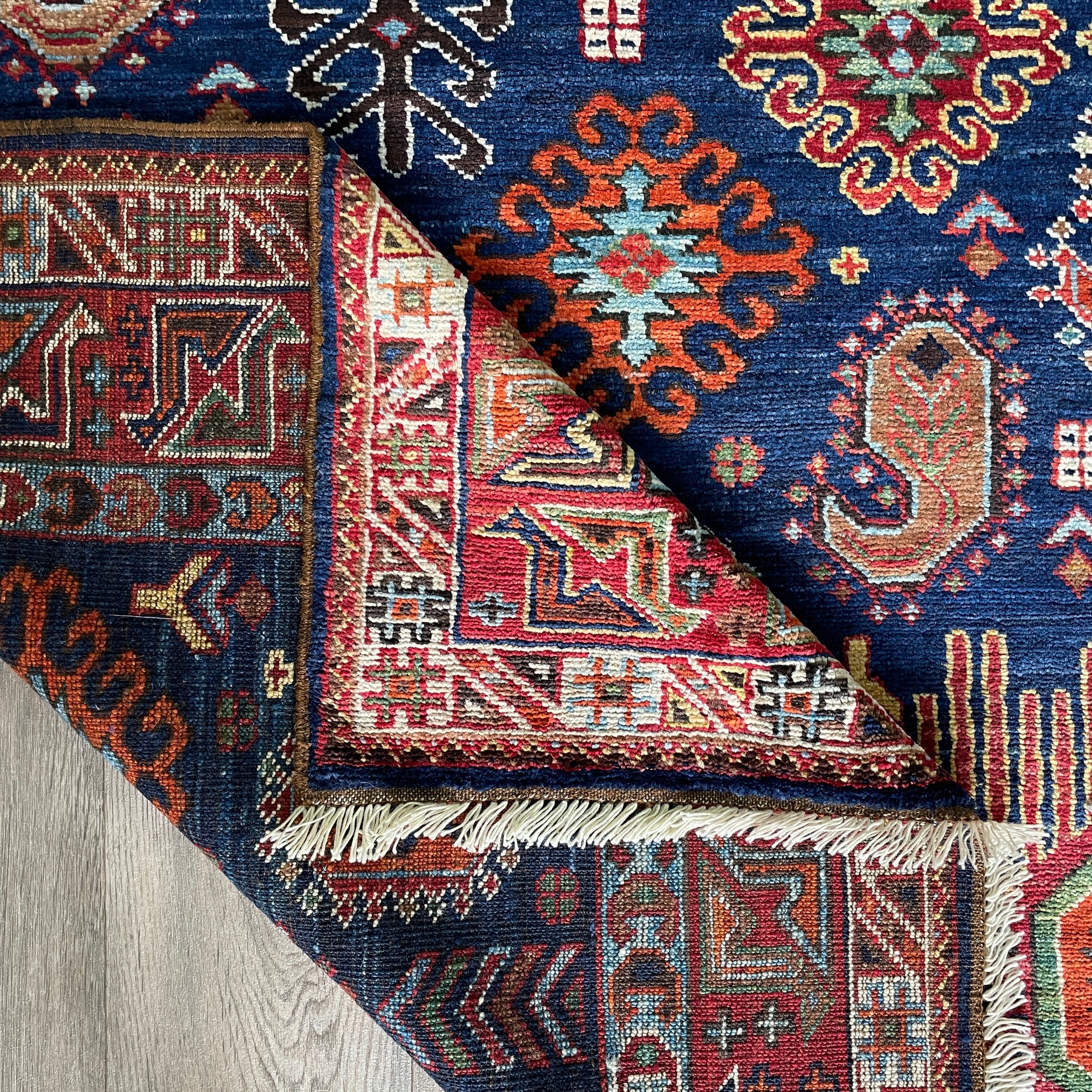 204 x 126 cm | Afghan Caucasian Shirvan Rug