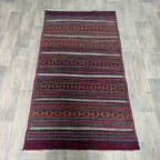 182 x 97 cm | Afghan Jajim Kilim Rug - Khorasan Rugs